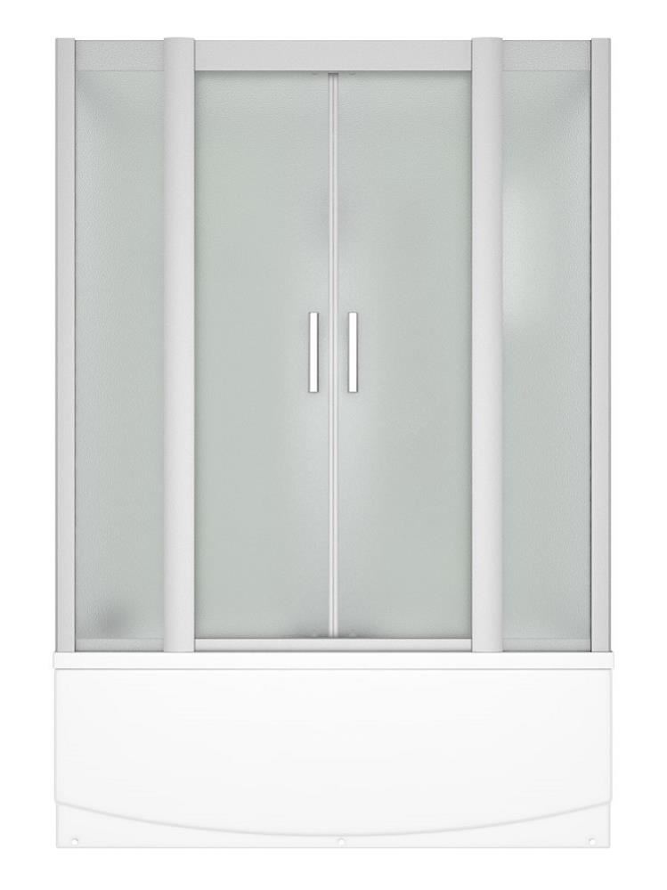 ERLIT Душ.бокс ER4517TP-C3 170*80*215 ( прямоугольник, задняя стенка белая, стекло матовое 4мм)