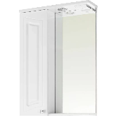 Адам 55 Зеркало+шкаф левое+свет, VOD-OK