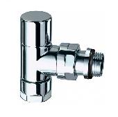 Вентиль угловой запорный к п/с (серебро) Ø1/2