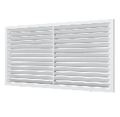 1122С, Решетка вентиляционная вытяжная АБС 217х113, бел.