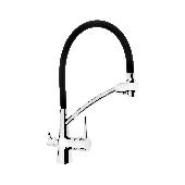 A5179F-13 Смеситель для кухни ACCOONA с выходом д/пит.воды латунь Цвет: черный+сатин (10)