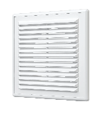 Решетка вентиляционная RF фланец D100 разъемная 150x150 пластик ERA