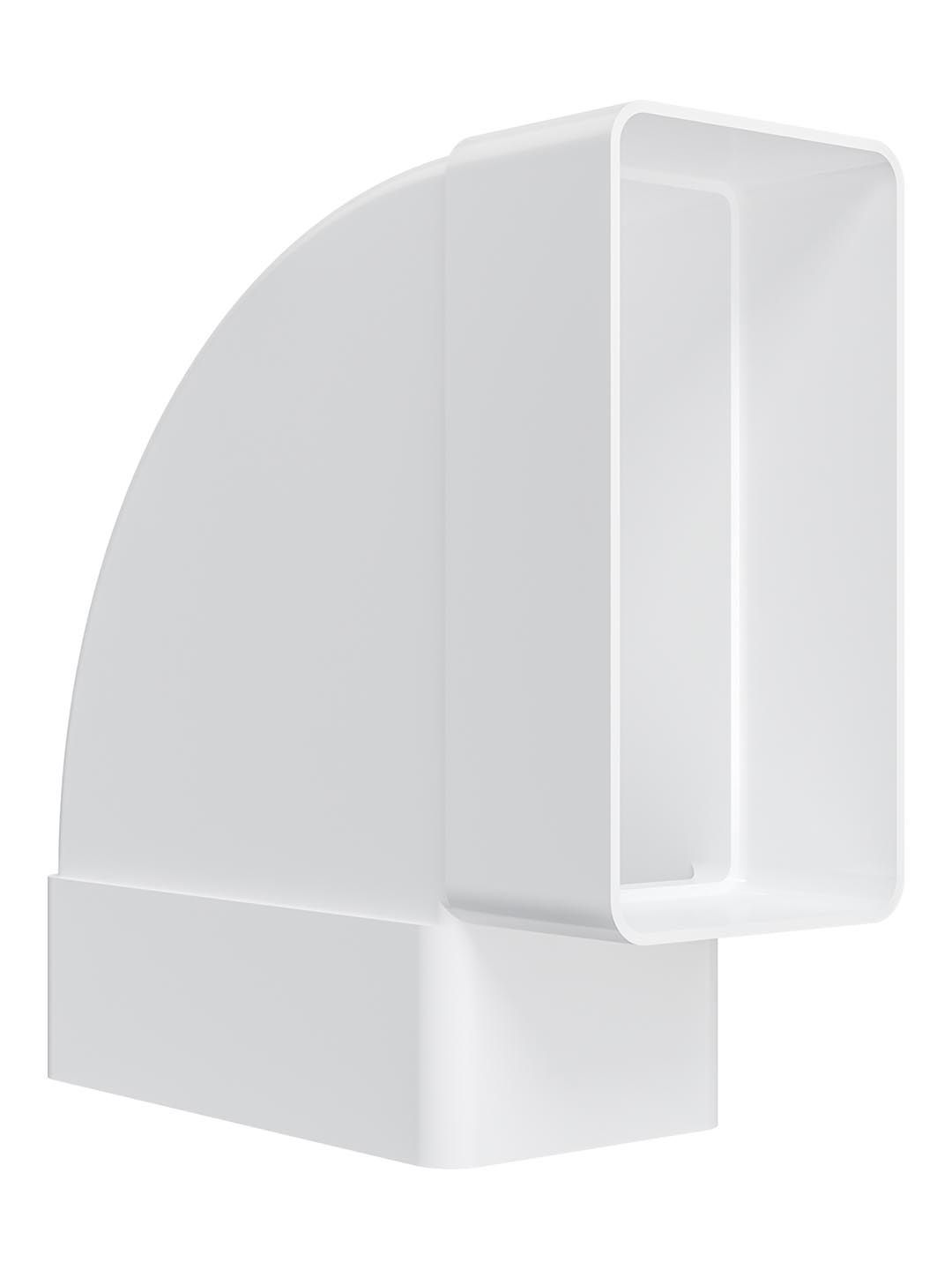 Колено горизонтальное пластик 90° 60х120 ERA 612КГП