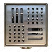 Трап  d-50 гориз.150 мм Квадрат гидро+сухая защита для угл.монтажа TIM (10) BAD411502