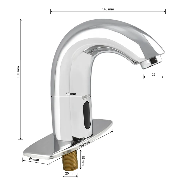 084 BRIMIX Смеситель раковина СЕНСОРНЫЙ