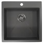 Мойка кухонная сталь GR-5151 ГРАФИТ МАТОВЫЙ Granula (мет. сифон), GRANULA