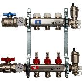 Коллектор из нержавеющей стали в сборе с расходомерами 3 вых. STOUT SMS 0907 000003