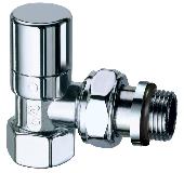 Вентиль угловой запорный д/сталь тр. Ø1/2