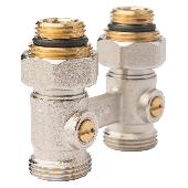 Узел нижнего подключения радиатора прямой 1/2х3/4 с шар.кр.(ME220АC) TIM (40/10)