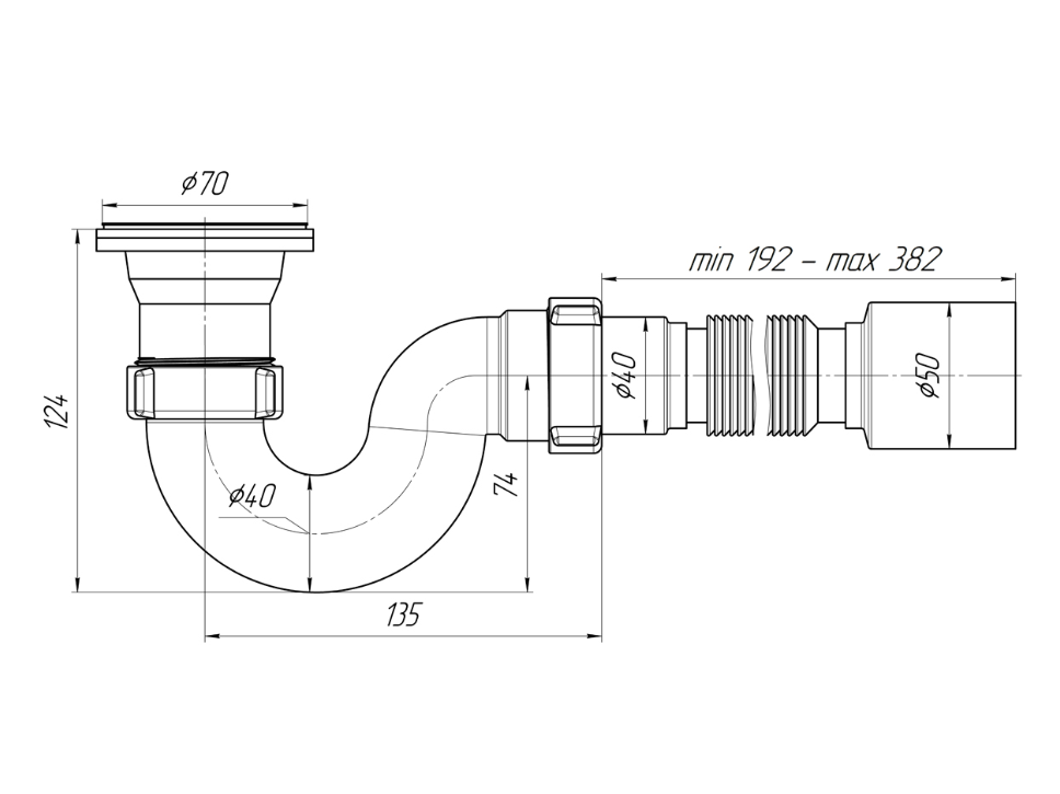 Сифон Ани 11/2