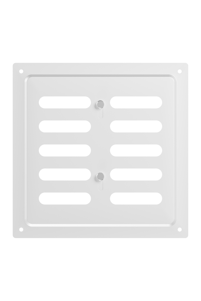 Решетка вентиляционная MER  регулируемая 175х175 окраш. сталь White ERA 1717MER White