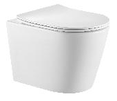 Verso VO-0832 унитаз подвесной безободковый белый сиденье дюропласти микролифт, Triton