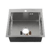 FABIA PROFI Мойка врезная 50х50см толщ.-3,0 х 0,8мм + большой сифон + корзина 50503