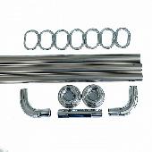 10009 САНАКС Карниз в ванную угловой хромированный 0.9 х 0.9 х 0.9