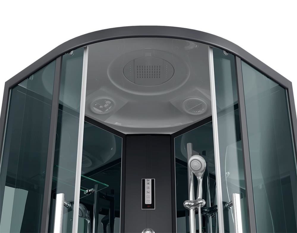 ERLIT Душевая кабина ER5709TP-C24-RUS 90*90*215 (с г/м, выс.поддон, тон.стекло)