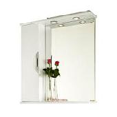 Зеркало+шкаф Лира 75см левое+свет, VOD-OK