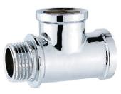 Тройник ХРОМ 1/2