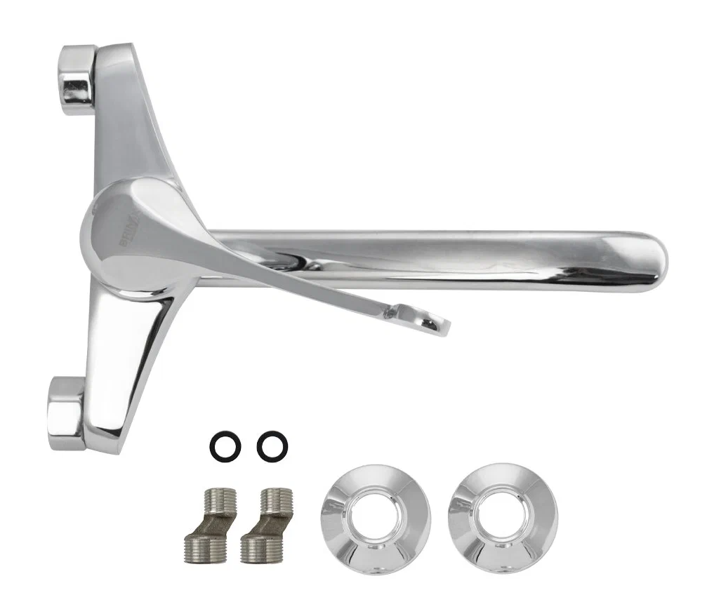 1022-20 BRIMIX Смеситель для мойки и раковины ОТ СТЕНЫ с медицинской ручкой шаровый