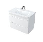 Bravo 80 тумба подвесная + раковина из литьевого мрамора Adel 80, MIRSANT