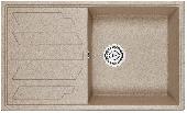 Мойка кухонная кварц GR-8601 ПЕСОК Granula (мет. сифон), GRANULA
