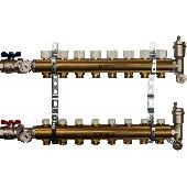 Коллекторная группа из латуни без расходомеров 10 вых. STOUT (SMB 0468 000010)