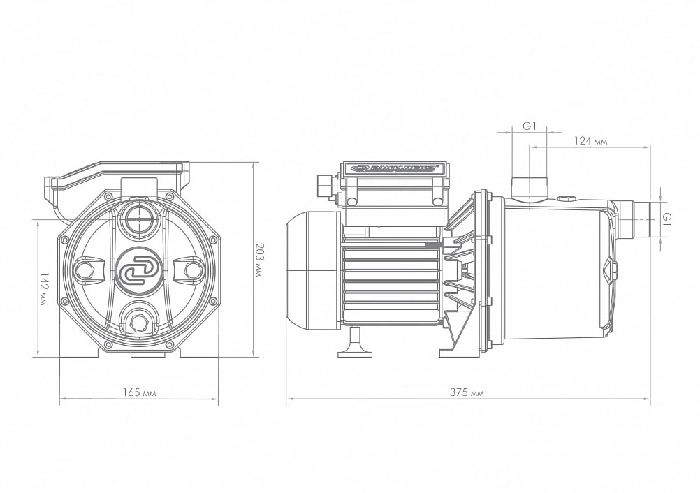 Насос центроб. ДЖИЛЕКС ДЖАМБО 60/35 Н 3002