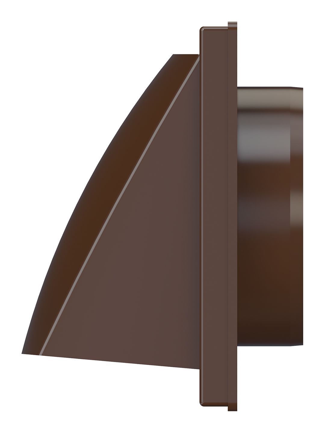 Выход стенной вытяжной с обратным клапаном 150х150 с фланцем D100 кор.1515К10ФВ кор