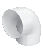 10ККП 90°, Колено круглое пластик 90°, D100