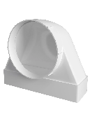 Переходник СКФП D125 90° 60х204 пластик ERA