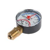 Термоманометр радиальный 63мм 10 бар 