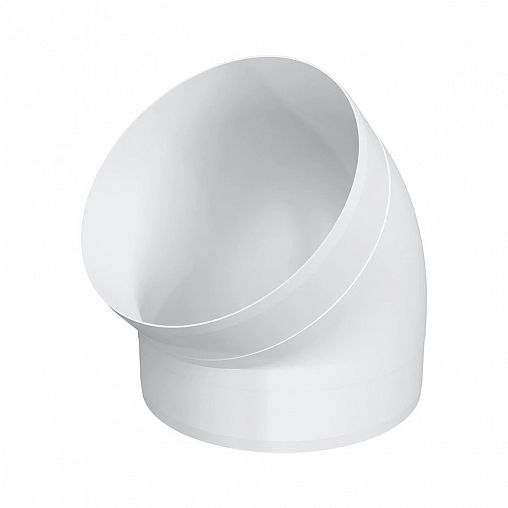 Колено круглое пластик 45° D125 ERA 12,5ККП45