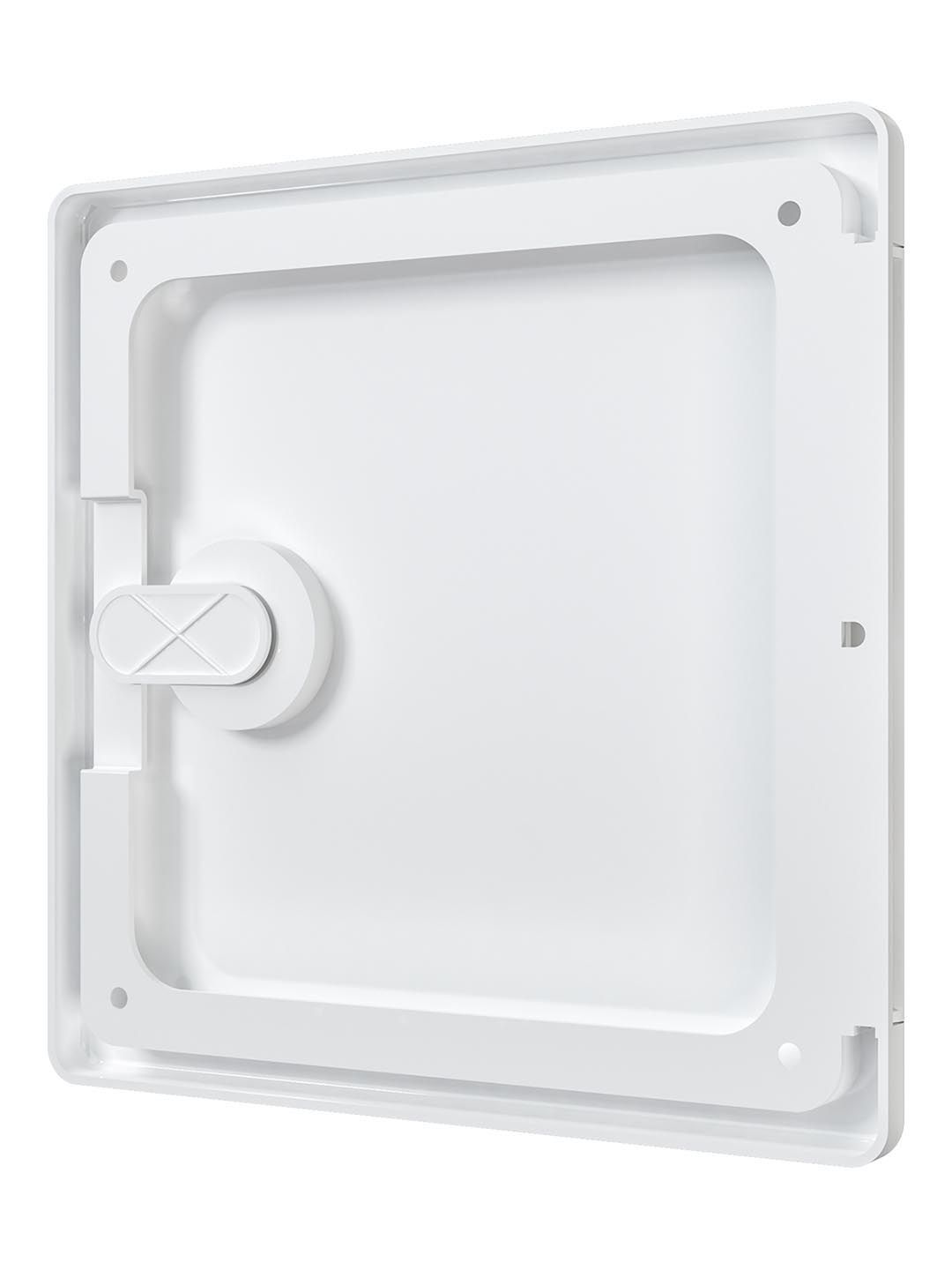 Люк-дверца ревизионная накладная с ручкой-задвижкой АБС 150х150 ЛТ1515П