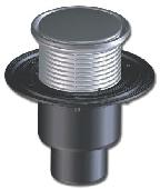 Трап с вертикальным выпуском DN50/75/110, круглой решеткой HL 310NR