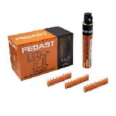 Гвозди д/монтаж. пистолета усиленные+газ.баллон 3.0*22 мм FEDAST (1000 шт/уп)
