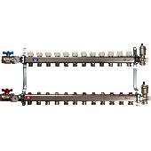 Коллектор из нержавеющей стали в сборе без расходомеров 12 вых. STOUT SMS 0912 000012