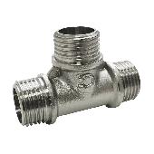 Тройник лат перех Ду15х15х15 р/р/р никель VALFEX VF.131.N.012