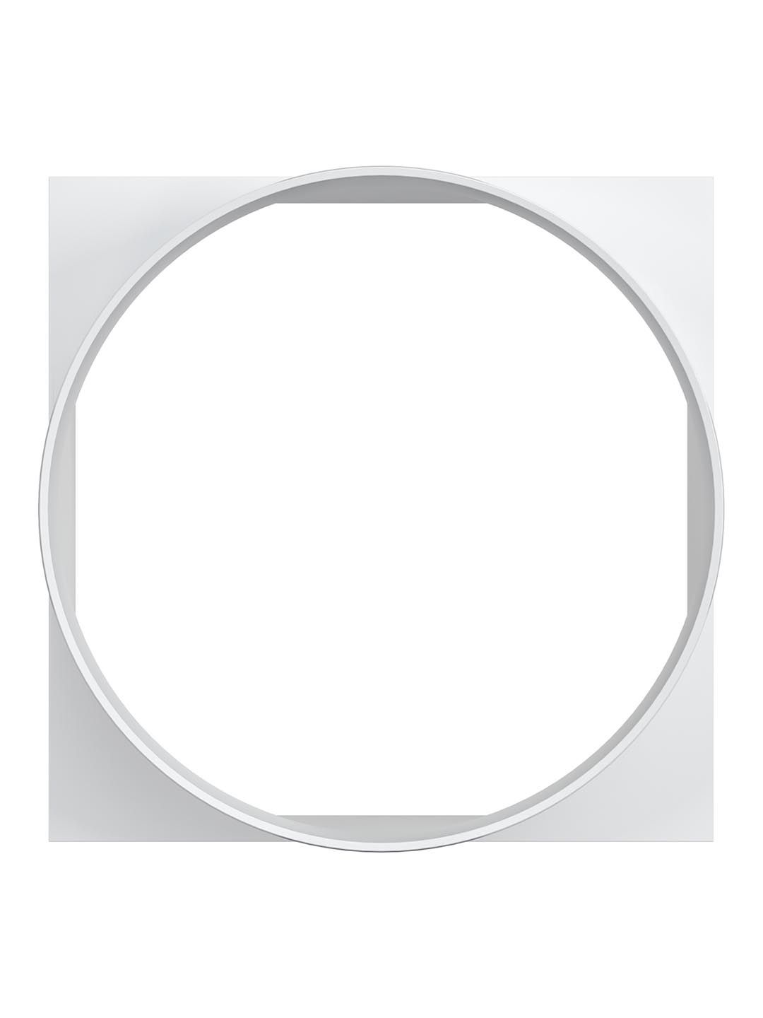 Соединитель квадрата 100х100 с круглым воздуховодом пластик D100 ERA 10КВ