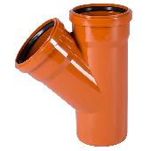 Тройник ПВХ рыжий OSTENDORF 200/200х45