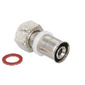 Прямой ПРЕСС с нак. гайкой 20*1/2 в.н 