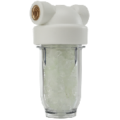 Раб. давлен: 8 атм Наполн..: кристаллы полифосф. соли Расход соли: 5 г/100 л Раб. темп.от 2 до 50 °С