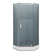 ALEX BAITLER Душевое ограждение без поддона AB245-100 100*100*200(пятиугольное, тониров.стекло 8мм)