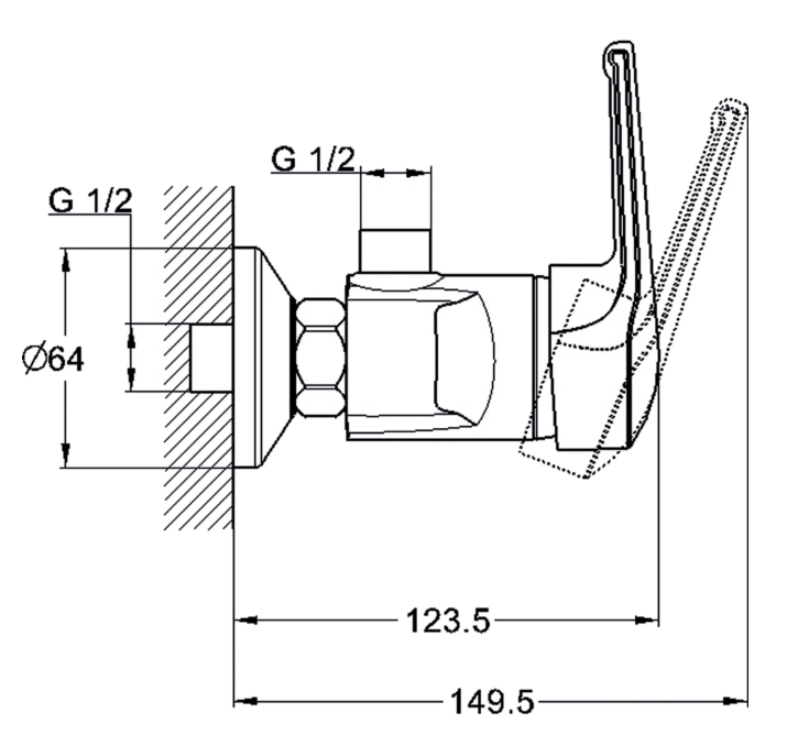 Смеситель для душа G-lauf SOLONЕ SIT5-A182 (D40)