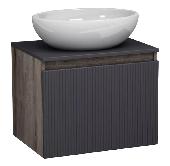 Кантертоп 60 Тумба подвесная эвок вэйв DB1, ЯМЕБЕЛЬ