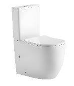 Унитаз напольный BILBAO MAXI белый, безоб. TORNADO,сиденье slim дюро,soft close IBERICA BLANCA