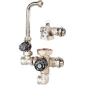 Насосно-смесительный узел с термостатическим клапаном и байпасом, без насоса STOUT(SDG-0120-002000)