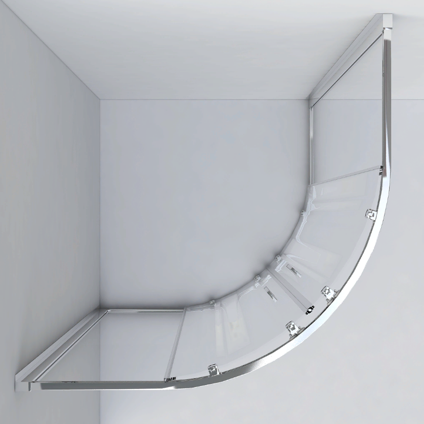 Душевой уголок Garda 900х900, без поддона, стекло шиншилла, 6мм, профиль хром VSQ-1G900CH, VINCEA