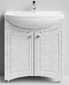 Адам 75 Тумба белый камень + умывальник Альфа 75, VOD-OK