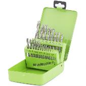 Набор сверл по металлу, 1-10 мм (через 0,5,3.2,4.8мм ), HHS, 21 шт., мет. бокс цил. хв-к// Сибртех