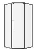 MARIO Душевое ограждение без поддона RIO1590B4 900*900*1900 (пятиугольное, тонированное стекло 6мм)