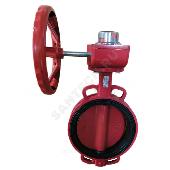 Затвор поворотный Benarmo чугун Ду 80 Ру16 чугун межфл с редуктором с конц выкл